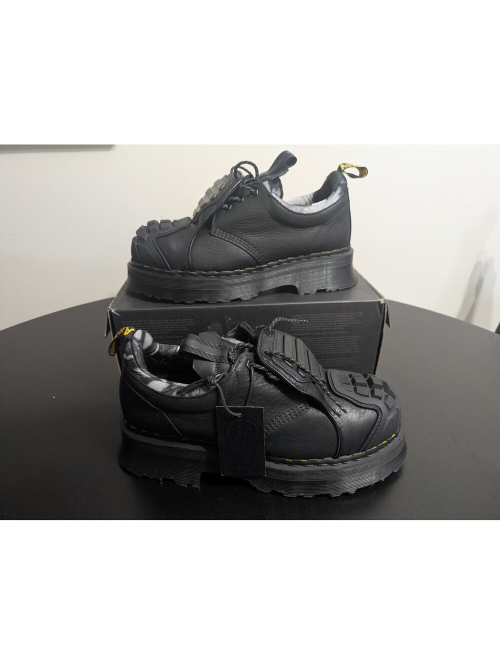 Dr. Martens 1461 Protect Black Leather SoftWair Comfort Footbed - Men's 11 - New